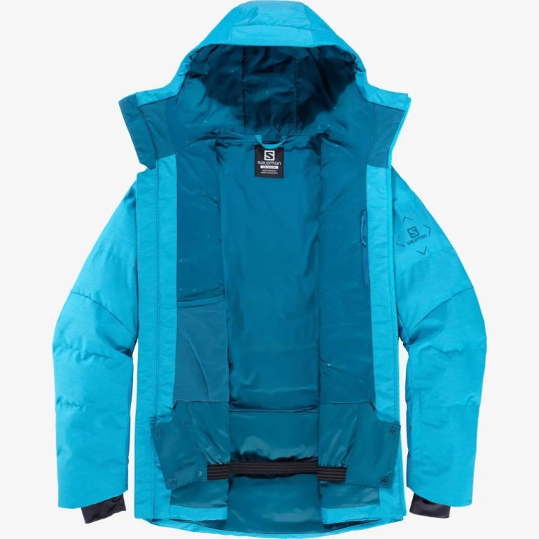 Chaquetas De Esquí Salomon Snowshelter Insulated Hombre Turquesa | MX AXEP271